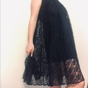 Vintage 1960’s black lace tent dress